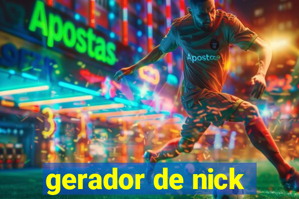 gerador de nick