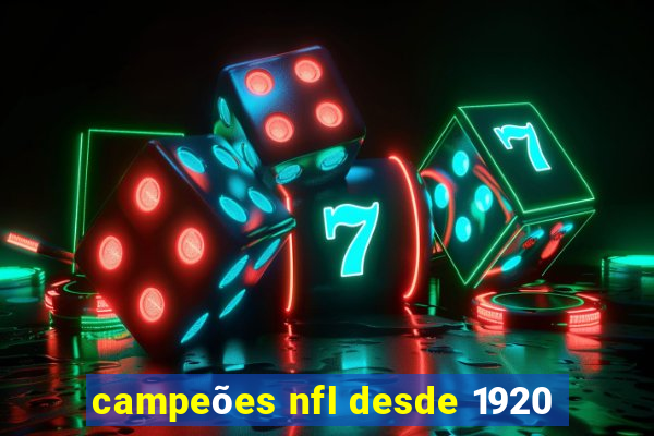 campeões nfl desde 1920