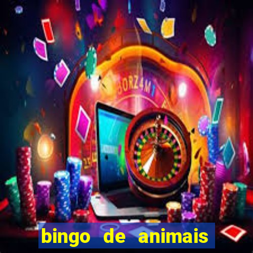 bingo de animais para educa??o infantil